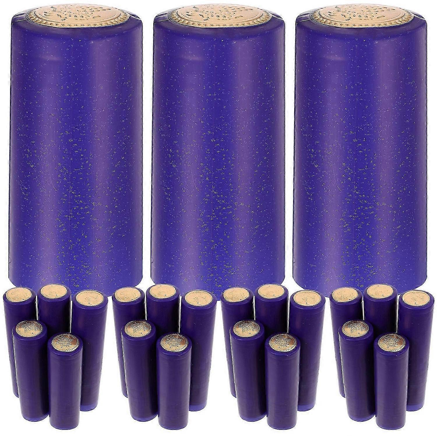 Heat Shrink Caps for Sealing Shrink Caps 150Pcs Blue Plastic