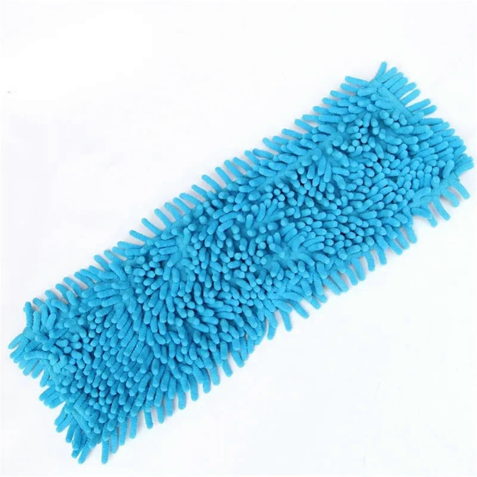 Blue Microfiber Mop Pad Replacement Head for Floor Cleaning, Washable and  Absorbent