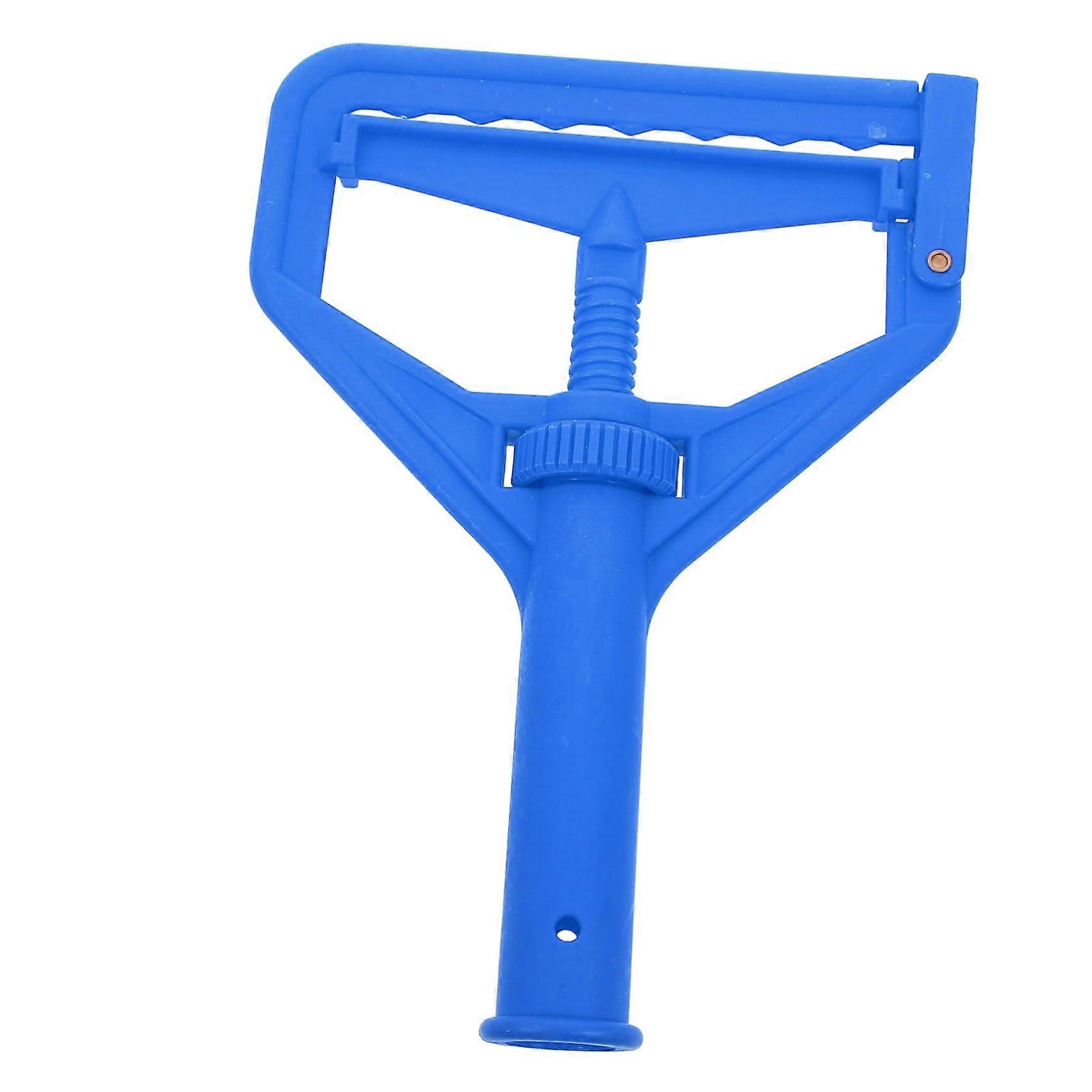 Adjustable Mop Head Replacement Clip with Quick Release Clamp for Secure Floor Cleaning Blue