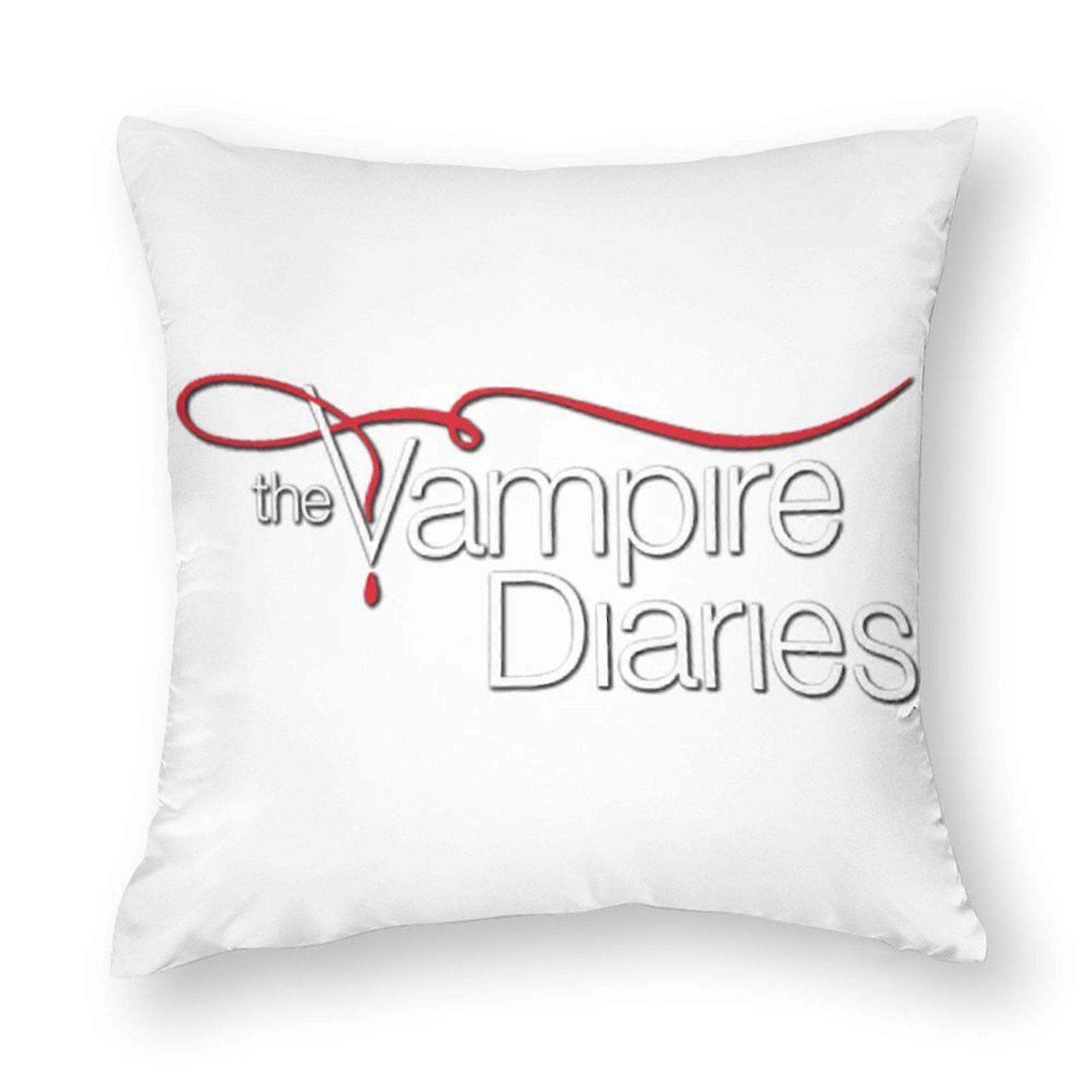 The vampire diaries Throw Pillow Covers Ethnic Textured Holiday Patterned Typography for Studio