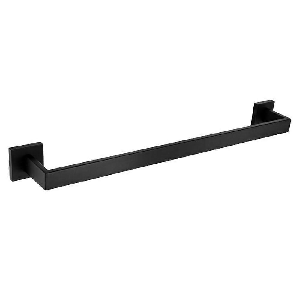 Bathroom Accessories Set Matte Black Rustproof Wall Shelf Towel Bar Rack Hook Ring Storage