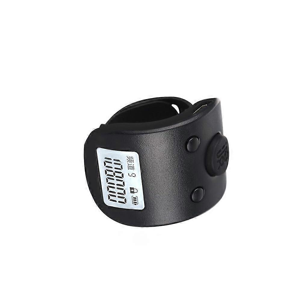 Electronic Hand Counter Rechargeable Digital Display Ring Wearable MultiChannel Tally Device Black