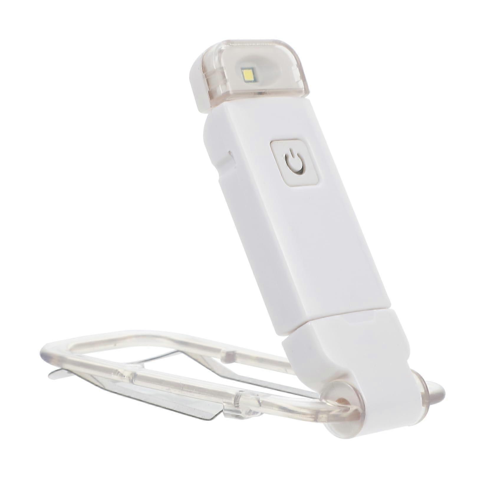 USB Rechargeable Clip On Book Reading Light with Adjustable Brightness Foldable Lamp for Bedroom
