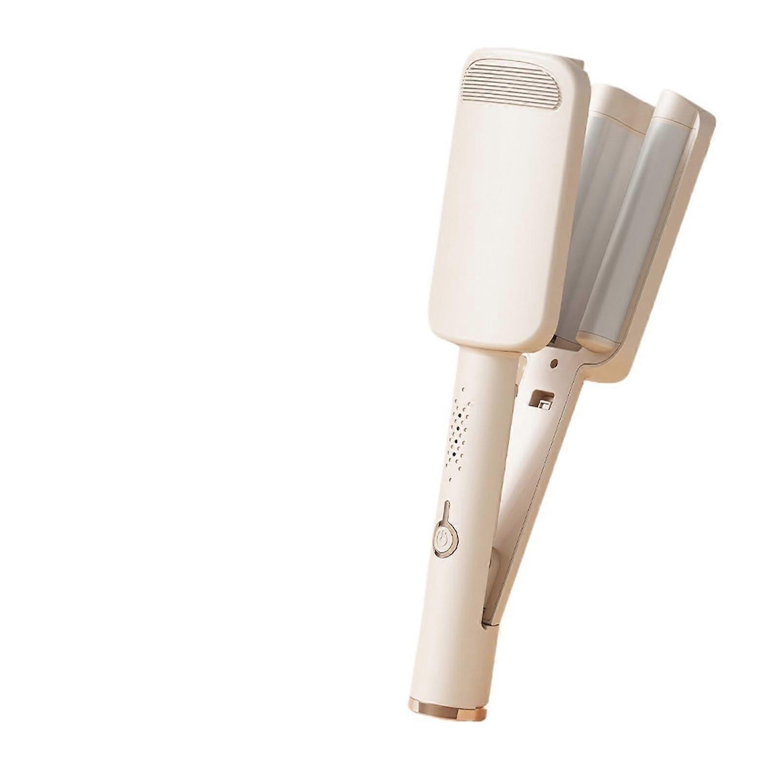 32mm Curling Iron with Adjustable Temperature, Rapid Heat Up for MediumLarge Curls, Beige US Plug