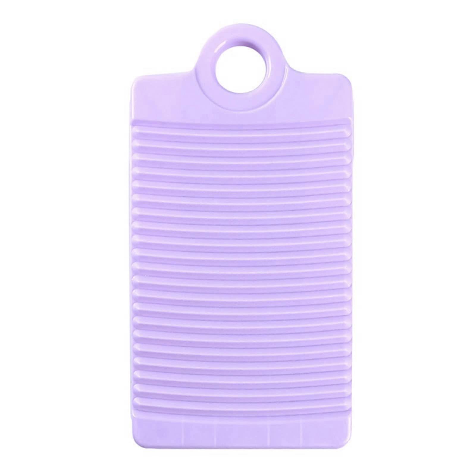 Washboard for Hand Washing Clothes, Thickened Antislip Base, Purple Laundry Washboard