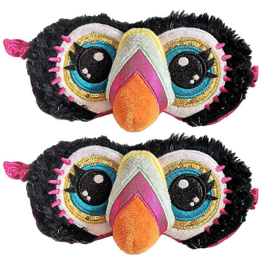 Masks for Sleeping Plush Toucan Sleep Mask 2Pcs Set
