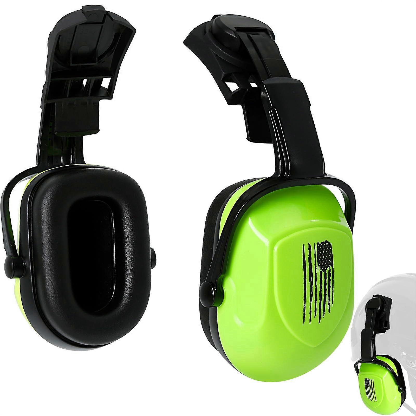 Hard Hat Earmuffs with HelmetCompatible Mounting, NRR 25dB Noise Reduction for Construction
