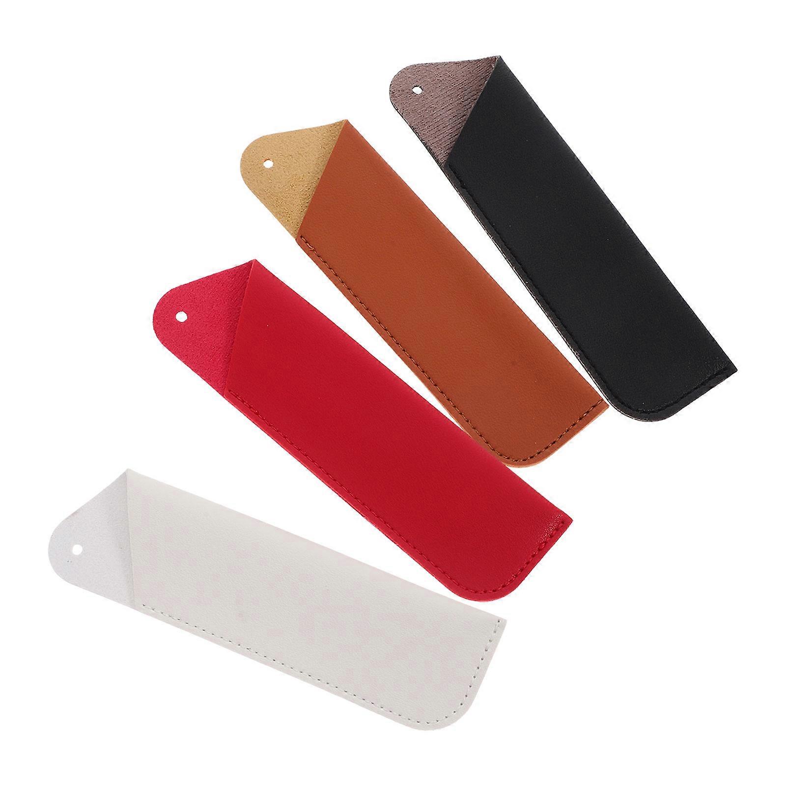 Multi-Function Pencil Bag PU Pencil Holder for Home 4Pcs Portable Storage