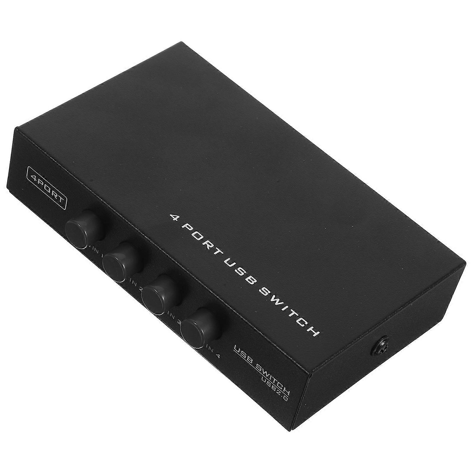 4 Port USB Printer Share USB 2.0 Sharing Controller with 3Pcs