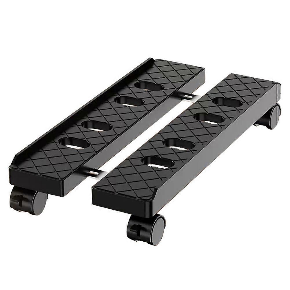 Adjustable Mobile PC Tower Stand - Telescopic CPU Holder with Rolling Casters, Desktop Computer Car