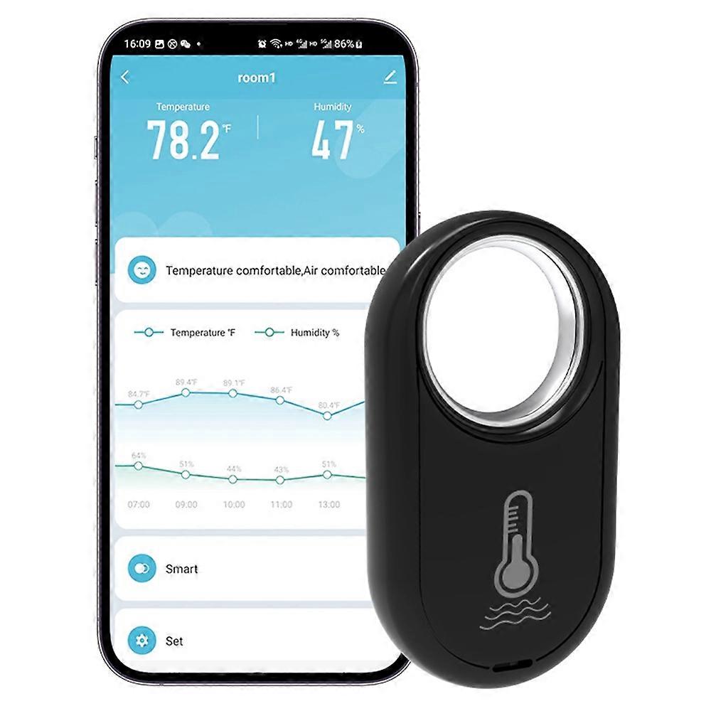 Lemonda HS09 Wireless Bluetooth-Compatible Temperature Humidity Sensor Smart Digital Thermometer Hyg