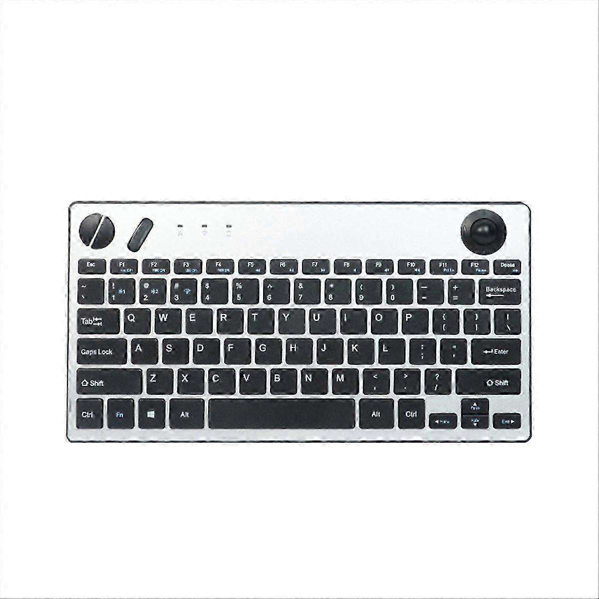 Wireless Mini Trackball Keyboard,78-Key,Bluetooth Keyboard