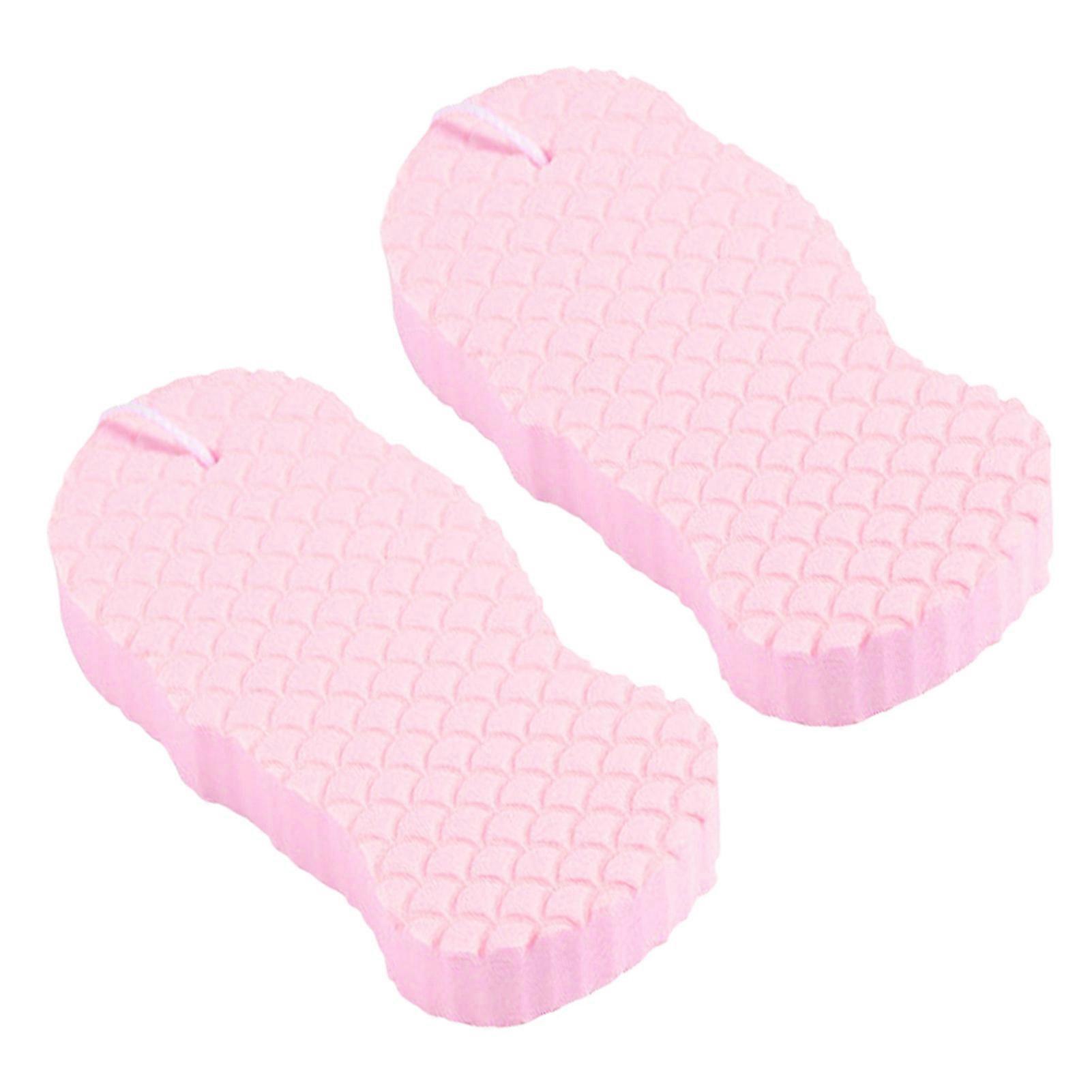 Three-dimensional Bathing Sponge with Lanyard for Gentle Exfoliation