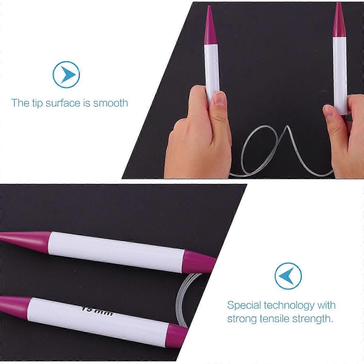 Circular Plastic Knitting Needles for Weaving 1Pcs Smooth Knitting Tool