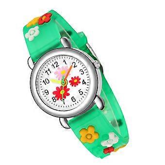 Cartoon Flower Pattern Student Watch for Kids in 1Pcs Comfortable Design