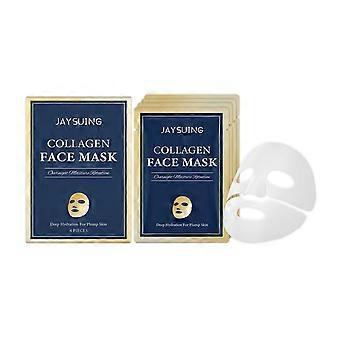 4Pcs Collagen Face Mask - Overnight Hydrating Hydrogel Sheet Mask, Night Lifting Facial Masks for Women, Restores Elasticity, Moisturizing & Firmness 