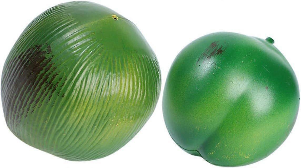 Lifelike Artificial Coconuts Simulation Fruit Decor Set