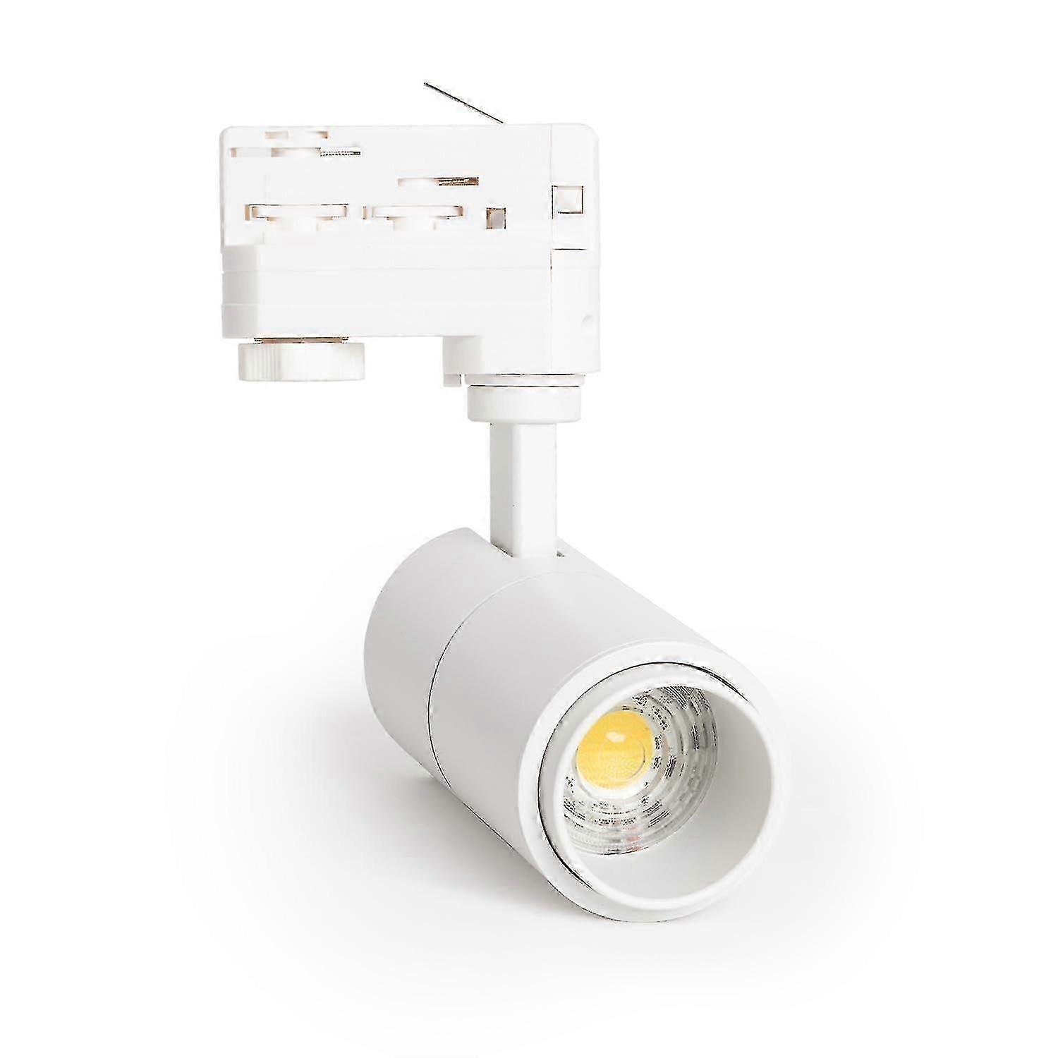 3-Phase 10W Dimmable LED Track Light, Adjustable CCT & Angle Spotlight
