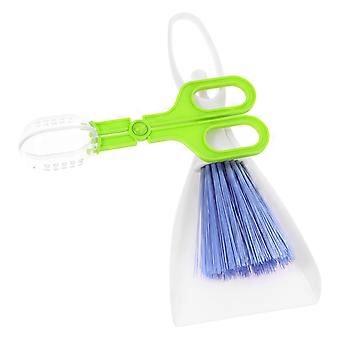 3PCS Hamster Kehrschaufel und Besen Set Mini Meerschweinchen Chinchillas Sweeper Käfig Clean Igel Scooper für Kleintier