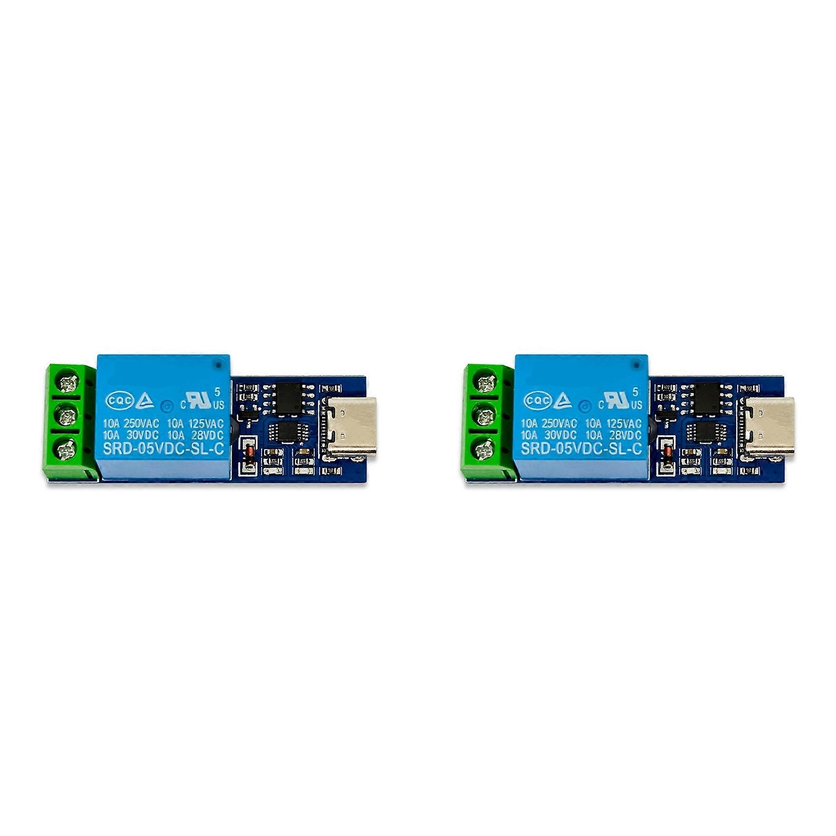 2X TPYE-C Interface LCUS-1 USB Relay Module USB Intelligent Control Switch Serial Port Relay