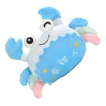 Peluche crabe décorative, adorable dessin animé bleu, cadeau