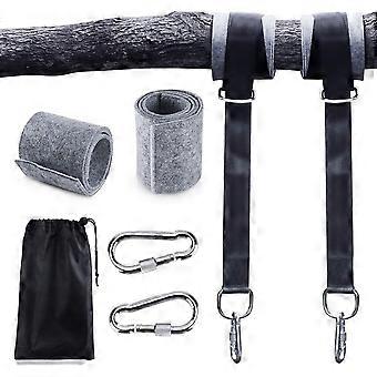 Heavy Duty Hammock Straps with D-Rings, 2 Pack 150cm Nylon Straps for Tree Swing and Camping