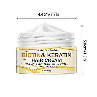 Crème capillaire pour cheveux secs et frisés - Hydrate et lisse, hydratation intense - 60 g
