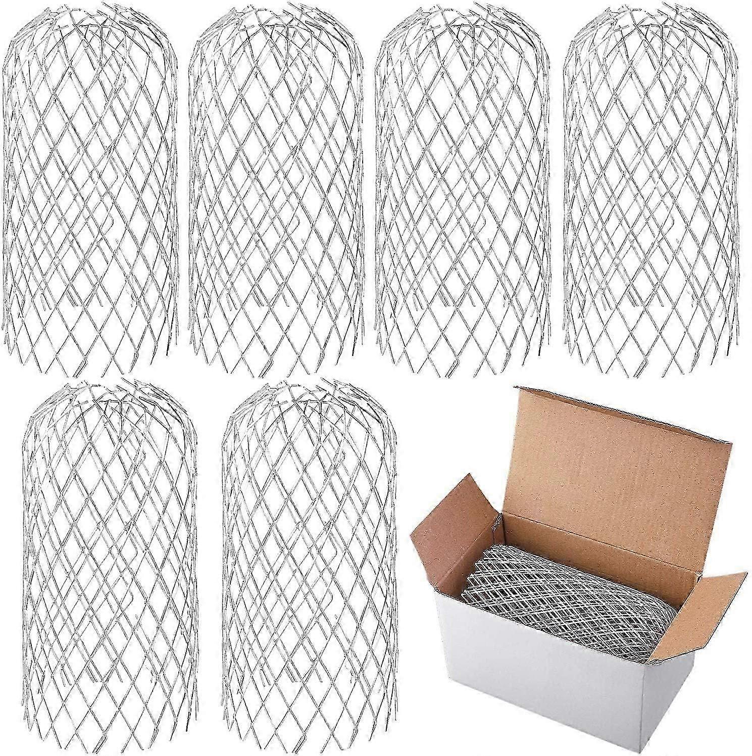 6Pcs Metal Gutter Guards, 4.5-8.5cm Expandable Screen Filter Strainer Leaf Gutter Strainer