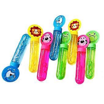Bąbelkowa dmuchawa Mały rozmiar Mini 3 otwory Cartoon Adorable Entertainment Vivid Color Małe zwierzę Bubble Wand Kindergarten Zabawki