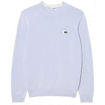 Men's Lacoste Menswear Lacoste Men's Blue Cotton Crew Neck Knit
