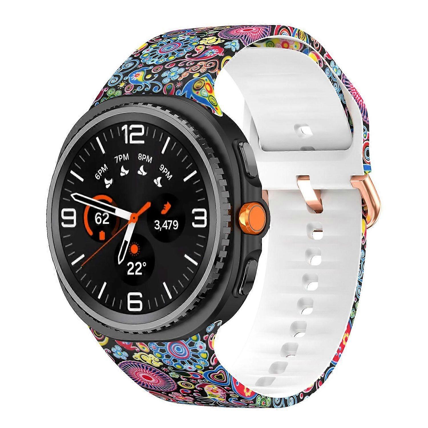 Silicone wristband with printed design for Samsung Galaxy Watch 8 / 8 Classic
