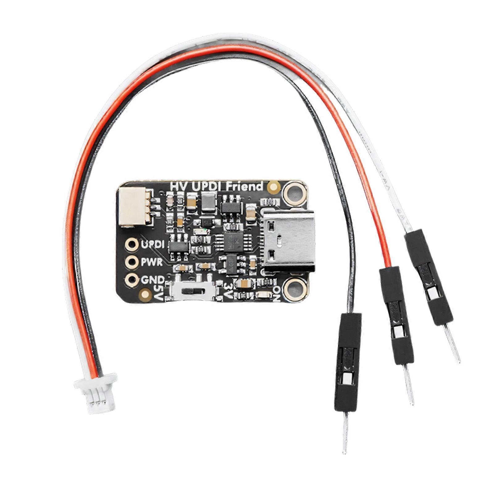 Flexible UPDI Coding Panel USB UPDI Programmer With CH340E Part For Tiny Boards And Reliable Function Multicolor