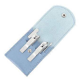 4pcs Professional Pedicure Kit with Carrying Case Stainless Steel Manicure Pedicure Set with Ear Wax Cleaning Tool