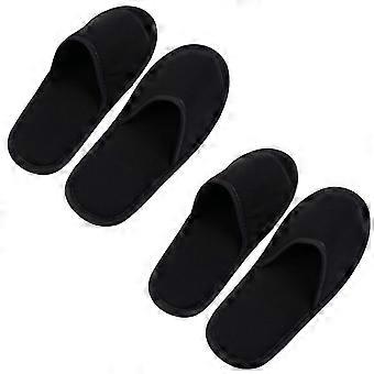 Comcompatible withtable Slippers Cotton Foldable Slippers compatible with Daily Use 2Pairs