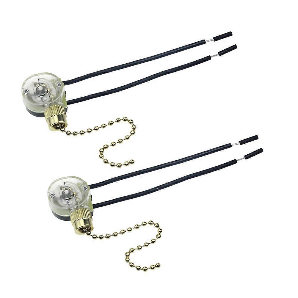 Fan Zipper Translucent Pull-chain Two Stop Cable On-off Creative Two Lines