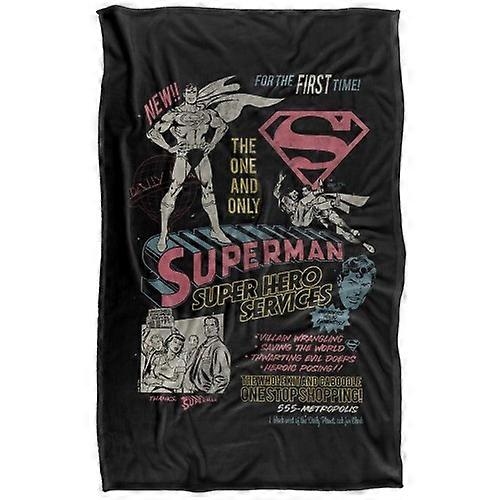 Superman Superhero Services Blanket