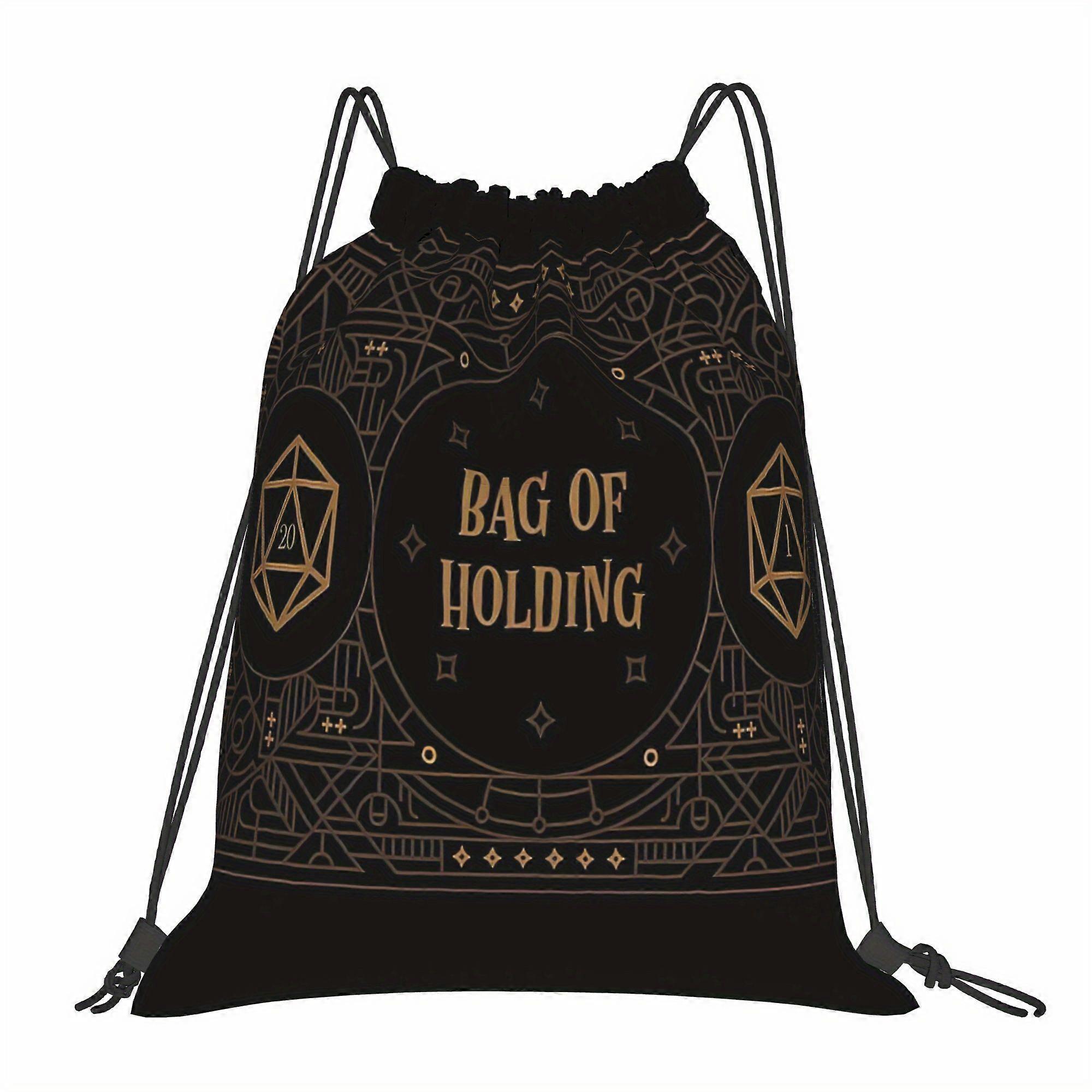 2D Flat Drawstring Bag, Tabletop RPG Bundle Storage Bag-Cqazw