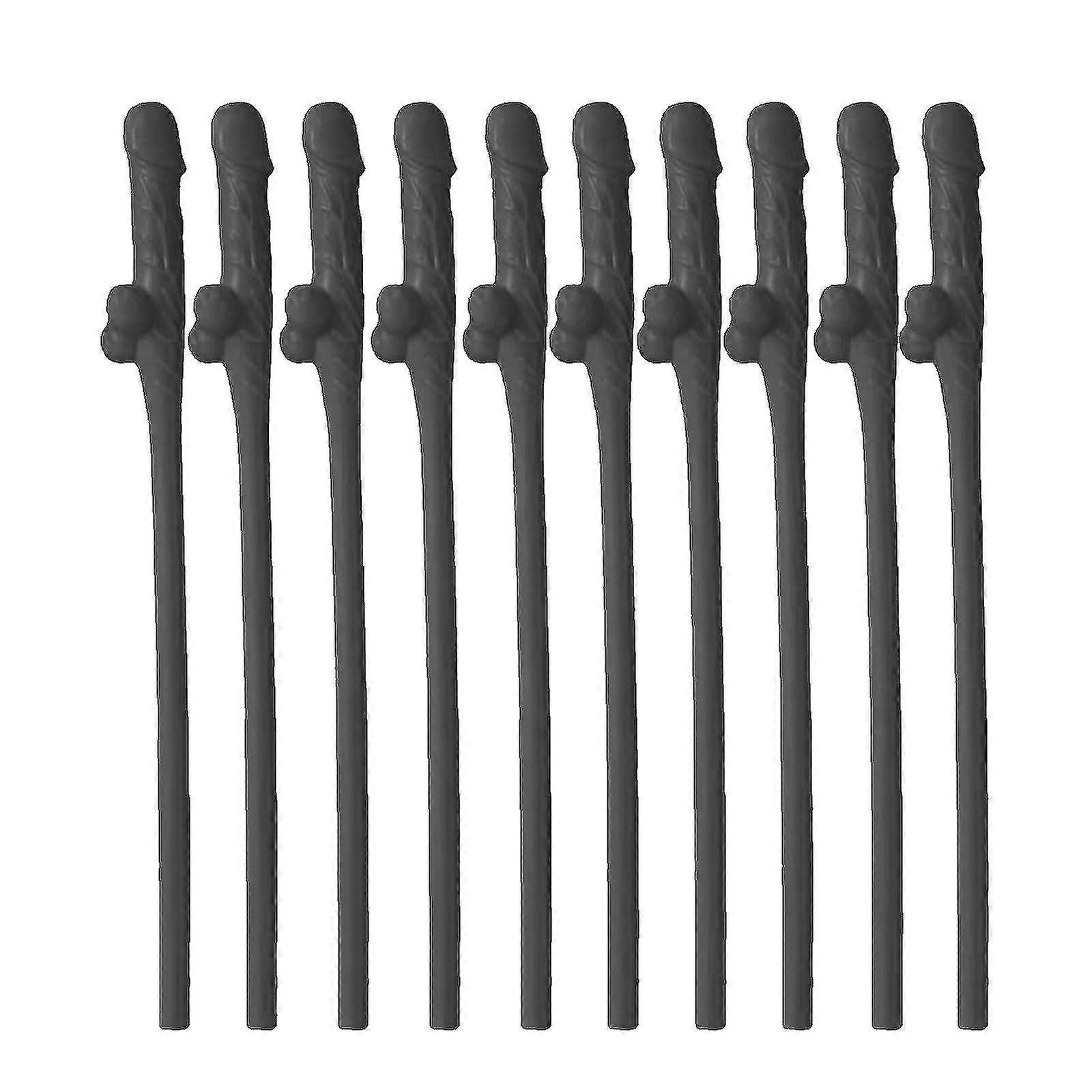 50 Pack 19cm Reusable Plastic Drinking Straws Compatible with Bars Hen Party Wedding