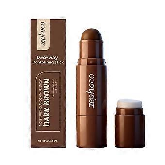 Zephoco Dreidimensionaler Konturenstift (Dunkelbraun) Dreidimensionale Farbdarstellung, natürliche und ebenmäßige Gesichtskonturierung, praktischer Stift