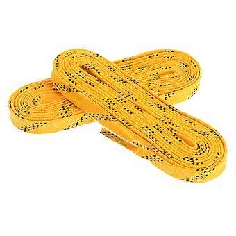Yellow Ice Hockey Shoelaces for Anti-Freezing 1Pair Professional Skate Shoelaces
