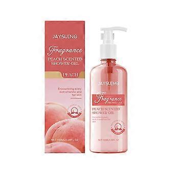 Jaysuing Women's White Peach Scented Shower Gel, Long-Lasting Fresh Fragrance Body Wash For Girls