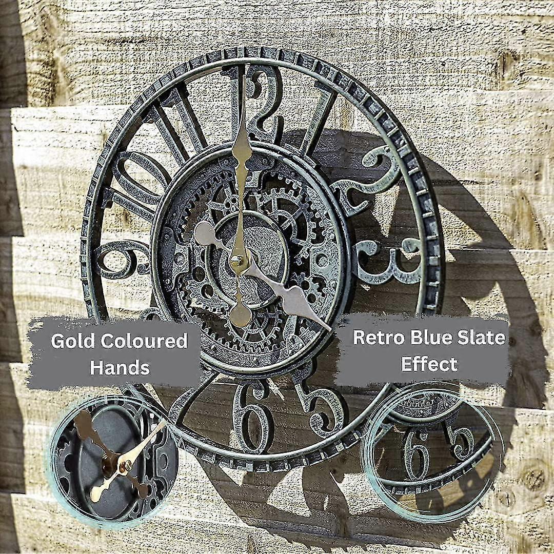 Clock Garden Ornament Wall Clock Waterproof