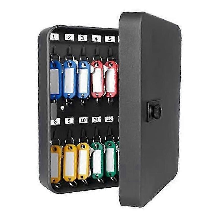 Wall Mounted Key Cabinet with Digital Combination Lock, Secure Key Storage Box