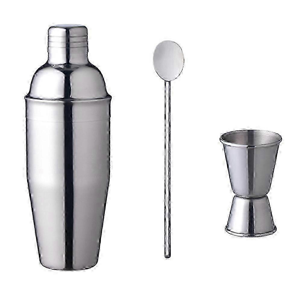 Solid Stainless 3-Piece Mixology Kit