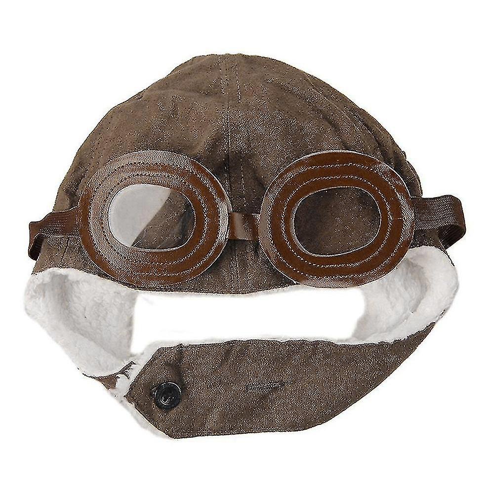 Dieťa Dieťa Mäkké teplejšie zimné klobúk s okuliarmi a letcom inšpirovaným letcom