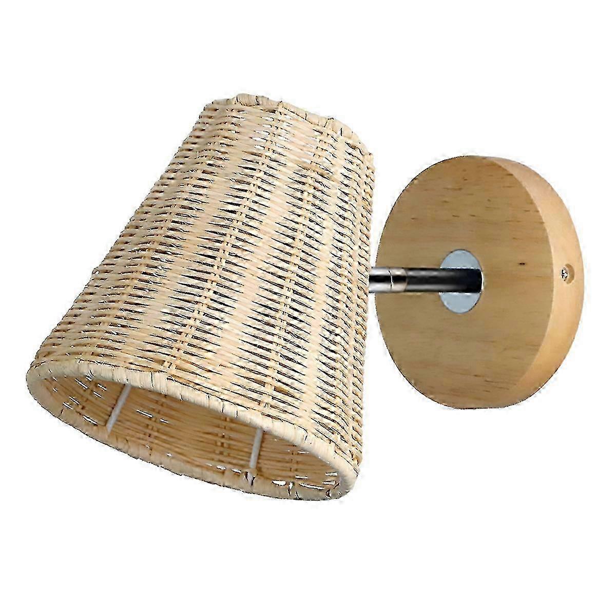 Natural Rattan Up Down Wall Light