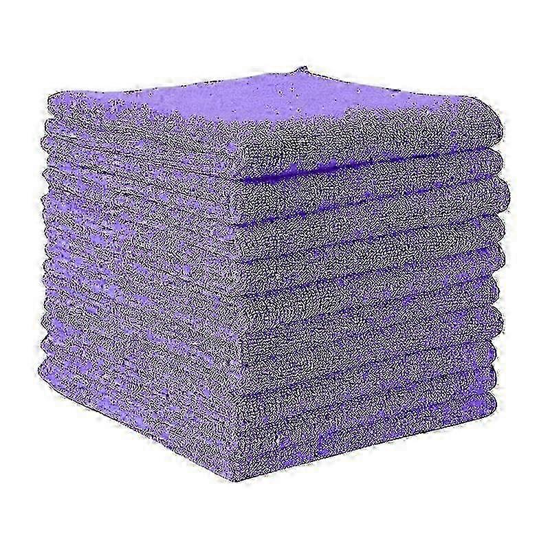 Microfiber Cleaning Cloths 20-Pack - Versatile compatible with Kitchen, Car, Home Use - Solid Color