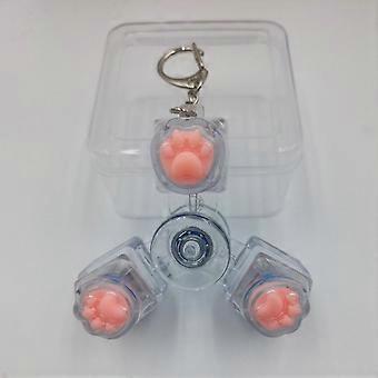Clickable Keyboard Key Fidget Toy LED Light Up 1Pcs Mini Portable Stress Relief Gadget for Student Office Worker Use