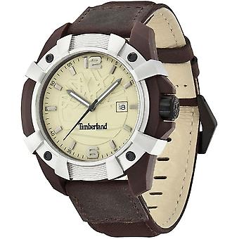 Timberland Chocorua Quartz Analog Man Watch avec bracelet Cowhide 13326JPBNS-07