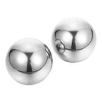 Massage Health Exercise Balls for Hand Fitness 2Pcs Stainless Steel Set